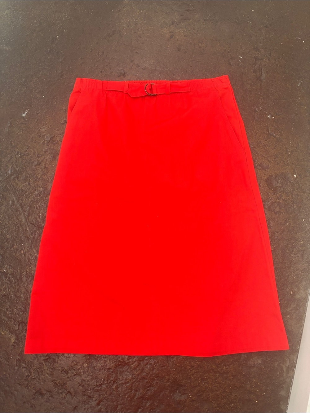 Classic Vintage Red Women's A-Line Skirt
